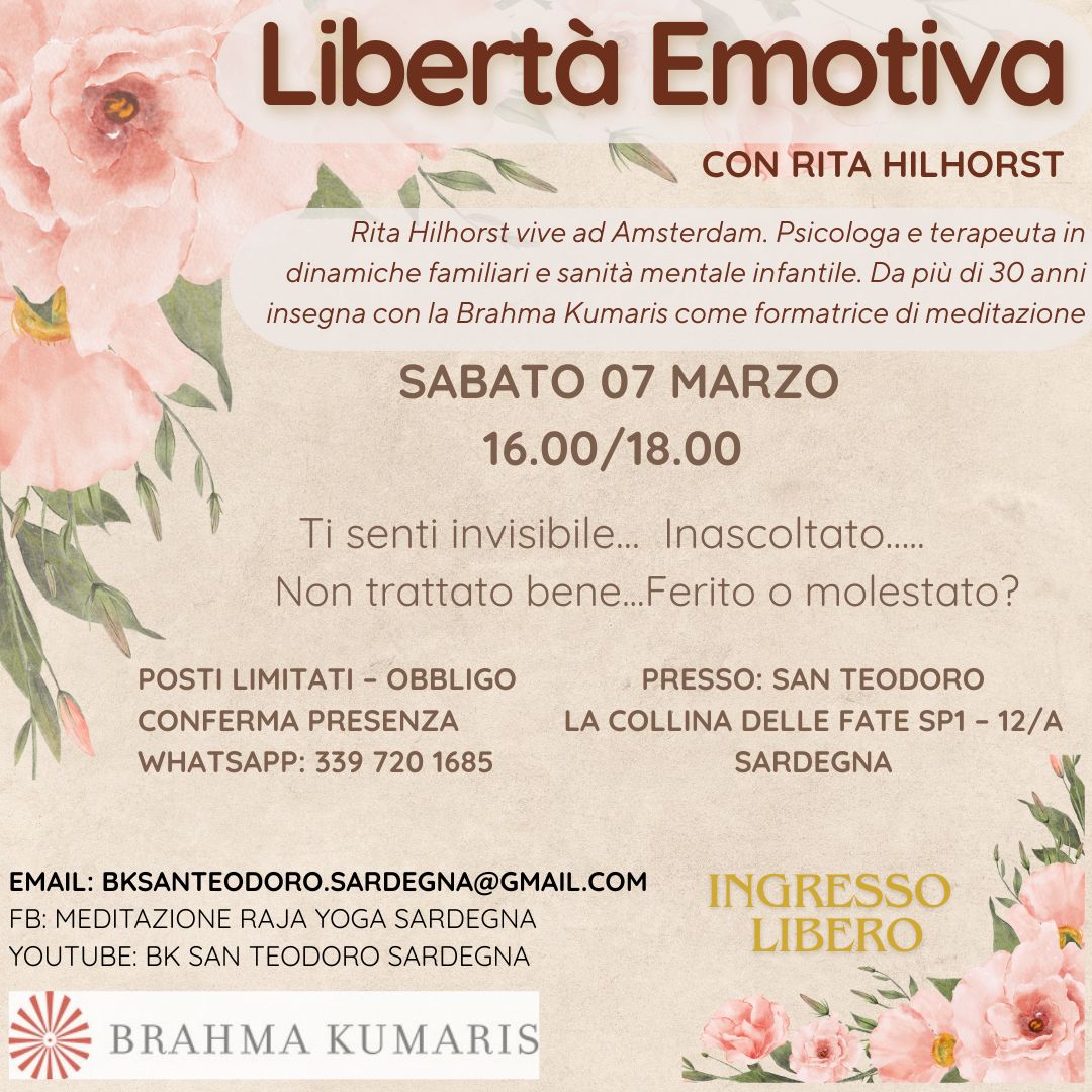 Libertà Emotiva con Rita Hilhorst